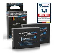 PATONA 2x PLATINUM Batteria ricambio per Fuji NP-W126s NP-W126 1210mAh compatibile con Fujifilm XM5 X100F X100V X100VI XA1 XA2 XA3 XA5 XS10 XT3 XT20 XT30 II XT5 XT50 X-M5 X-S10 X-T3 X-T50