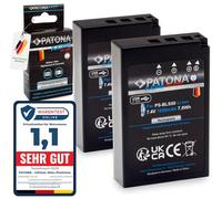 PATONA 2x PLATINUM PS-BLS-5 Batteria 1050mAh USB-C Input compatibile con Olympus E-450 OM-D E-M10 Mark II III S IV Pen E-P3 E-PL1 E-PL2 E-PL3 E-PL5 E-PL6 E-P7 E-PL7 EPL8 EPL10 EP7 EPM1 EPM2 BLS5