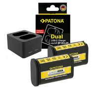 PATONA 2x Premium Batteria BP-SCL6 con USB-C Caricatore per Leica Q2 Q3 SL2