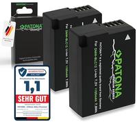 PATONA 2x Premium Batteria DMW-BLC12 1100mAh ricambio per Panasonic DMW BLC12 BLC12E BLC12PP compatibile con Panasonic Lumix DMC-FZ300 FZ1000 FZ2000 DMC-G5 G6 G70 G81 G91 DMC-GH2 DMC-GX8