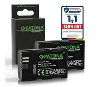 PATONA 2x Premium Batteria LP-E6 2400mAh - ricambio per Canon LP-E6 - compatibile con EOS 5D Mark II/III/IV 5DS 6D 7D 60D 70D 80D 90D R R5 R6 XC10 XC15 - per reflex e mirrorless Canon