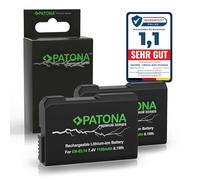 PATONA 2x Premium Batteria per Nikon EN-EL14 ENEL14 Battery Pack 1100mAh