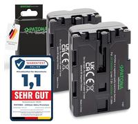 PATONA 2x Premium Batteria ricambio per Sony NP-FM500H NP-FM500 batterie 2400mAh compatibile con Sony Alpha A57 A58 A65 A68 A77 A99 II DSLR A200 A300 A500 A700 A900