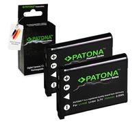 PATONA 2x PREMIUM Li-40B Li-42B Batteria 700mAh compatibile con Olympus D630 D720 Pentax D-Li63 Optio L30 Casio NP-80 Fuji Fujifilm NP-45 FinePix J10 Kodak KLIC-7006 Nikon EN-EL10 Coolpix S80 S210
