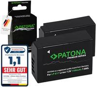PATONA 2x PREMIUM LP-E17 Batteria 1100mAh compatibile con Canon EOS RP R8 R10 R50 R100 77D 200D 250D 750D 760D 770D 800D 850D 8000D M3 M5 M6 Mark II Kiss X8i X9 Rebel SL2 SL3 T6i LPE17 LP E17