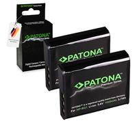 PATONA 2x PREMIUM NP-BG1 Batteria 1020mAh compatibile con Sony CyberShot DSC H3 H7 H9 H10 H20 H50 H55 H70 H90 N1 N2 T20 T25 T100 W30 W35 W50 W55 W70 W80 W85 DSC-HX5 HX5V HX30V WX1 NPBG1 NP BG1