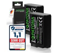 PATONA 2x PREMIUM NP-FW50 Batteria 1030mAh compatibile con Sony Alpha 7 A5000 A6000 A6300 A6400 A6500 A7 A7S A7R A7II ZV-E10 DSC RX10 Mark II III IV RX1R III DSC-RX1RM3 NEX 3 5 6 C3 F3 NPFW50