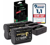 PATONA 2x Protect Batteria EN-EL15c (2600mAh) + Caricatore Doppio USB-C PD - ricambio per Nikon EN-EL15 EL15b EL15c - compatibile con Z5 Z6 II/III Z7 II Z8 Zf D850 D780 D7500 - sensore NTC, guscio V1