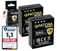PATONA 2X Protect Batteria per Olympus BLH-1 BLH1 2600mAh | Batteria di ricambio con NTC-Sensor e box protettivo per OM-D E-M1 Mark II/III e E-M1X, 100% identica all'originale