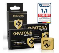 PATONA 2X Protect Batteria per Panasonic DMW-BLG10 BLG10E, 1000mAh