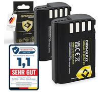 PATONA 2x PROTECT DMW-BLK22 Batteria 2400mAh compatibile con Panasonic Lumix DC-S9 DC-S5 S5II S5II-X S5 IIX S5K DC-G9 G9 II DC-GH5 GH5 II GH5S DC-GH6 GH6 DC-GH7 GH7 DMWBLK22 BLK22