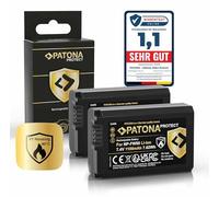 PATONA 2x PROTECT NP-FW50 Batteria 1030mAh con custodia protettiva V1 compatibile con Sony Alpha 7 5000 6000 6300 6400 6500 A7 A7S A7R A7II DSC RX10 Mark II III IV RX1R III RX1RM3 NEX 3 5 6 C3 F3