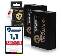 PATONA 2x PROTECT NP-W126s Batteria 1210mAh compatibile con Fuji Fujifilm XM5 X100F X100V X100VI XA1 XA2 XA3 XA5 XS10 XT3 XT20 XT30 II XT5 XT50 X-M5 X M5 X-S10 X-T3 X-T50 NPW126s NP W126s NP-W126
