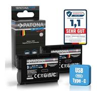 PATONA 2X Protect USB-C Batteria per Nikon EN-EL15c EL15b EL15 2600mAh