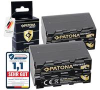 PATONA 2x Protect V1 Batteria NP-F750 Compatibile con Sony NP-F550 NP-F530 NP-F930 NP-F920