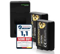 PATONA 2x Protect V1 Batteria NP-FW50 con Caricatore PD Performance Compatibile con Sony RX1R III DSC-RX1RM3 DSC-RX10 Mark II III IV Alpha A7 A7S A7R A7II A5000 A6000 A6300 A6400 A6500 NEX 3 5 6