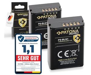 PATONA 2X PS-BLN-1 Batteria 1140mAh - Ricambio per Olympus BLN-1 PS-BLN-1 - per OM-D E-M1 E-M5 E-M5 Mark II, PEN E-P5, PEN F, Stylus XZ-2 - doppia riserva per il viaggio