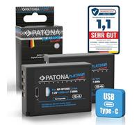 PATONA 2X USB-C Platinum Batteria per Fujifilm NP-W126s W126, 1050mAh