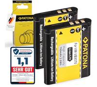 PATONA 2x VBX070 Batteria di ricambio per Panasonic VW-VBX070 VBX070E Toshiba PX1686 Sanyo DB-L80 DB-L80A Pentax D-Li88 compatible avec Panasonic HX-DC1 DC2 DC3 WA10