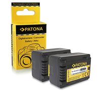 PATONA 2x VW-VBT190 Batteria 1780mAh per Panasonic HC-V380 V550