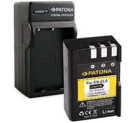 PATONA 3in1 Caricabatteria + EN-EL9 Batteria per Nikon D40 D60 | Anche per D3000 e D5000 - compatibile con EN-EL9a - set con caricatore e batteria di ricambio