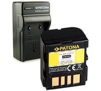 PATONA 3in1 Caricatore + BN-VF707 Batteria Ricambio per JVC BN-VF707U BN-VF714 BN-VF733 LY34647-002B Batterie Compatibile con JVC GR-X4 GR-X5 GR-D395 GR-D450 GR-D570 GR-D640
