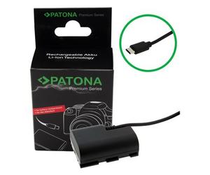 Patona Adattatore per batteria premium con ingresso USB-C per Canon LP-E6P LPE6P EOS R5 R5 Mark II R6 /R6 Mark II