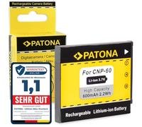 PATONA Batteria di ricambio per Casio NP-60, NP60 compatibile con Exilim EX-FS10 EX-S12 EX-Z9 EX-Z19 EX-Z20 EX-Z21 EX-Z22 EX-Z25 EX-Z80 EX-Z85 EX-Z90