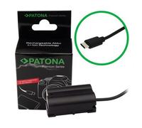 Patona Batteria premium con ingresso USB-C e cavo adattatore per Nikon LP-E6