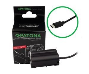 Patona Batteria premium con ingresso USB-C e cavo adattatore per Nikon LP-E6