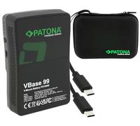 PATONA Batteria Premium V-Mount VBase 99 PD100W 99Wh agli ioni di litio per Red Arri Sony Blackmagic - USB-C 100W, USB-A, D-Tap, display LED, celle Samsung, custodia rigida, per fotocamera, laptop