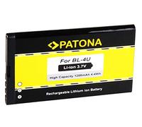 PATONA Batteria ricambio per Nokia BL-4U BL4U (1200mAh / 4.4Wh / 3.7V) compatibile con Nokia 5530 8800 8900 3120 Classic 6212 6600 slide E66 E75 Asha 300 C5-03 500