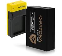 PATONA Batteria V1 Protect NP-W126s 1210mAh con Slim Caricatore USB-C compatibile con Fuji Fujifilm FinePix HS30EXR HS33EXR HS50EXR X-T20 X-H1 XT3 XT100 XT200 XPRO3 XA5 XA7 XA10 NPW126s