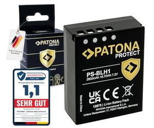 PATONA BLH-1 Batteria 2600mAh con sensore NTC - Ricambio per Olympus BLH-1 PS-BLH-1 - per OM-D E-M1 Mark II III, E-M1X - con custodia V1, riserva affidabile