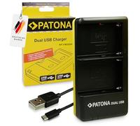 PATONA Caricabatteria Doppio Compatibile con Sony NP-FM500H NP-F970 NP-F980 NP-F960 NP-F950 NP-F930 NP-F750 NP-F550 NP-FM30 NP-FM50 NP-FM70 NP-FM90 NP-QM51 NP-QM71 NP-QM91D Batterie