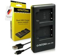 PATONA Caricabatteria Doppio per EN-EL19 Batteria Compatibile con Nikon Coolpix S100 S2500 S2750 S3100 S3500 S4100 S5200 S6500 S6900 W100 W150