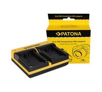 Patona Caricabatteria doppio per Leica Panasonic DMW-BMB9