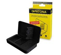 PATONA Caricabatterie Doppio per NP-FZ100 FZ100 Batterie, Powerbank Funzione e Scheda di Memoria Compatibile con Sony Alpha FX3 FX30 A1 A9 A9II A7RIII A7RIV A7SIII A7III A7IV A6600 A7C ZV-E1 BC-QZ1