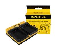 Patona Caricabatterie doppio per Pentax D-LI88
