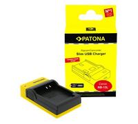 Patona Caricabatterie micro-USB sottile per Canon NB-13