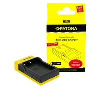Patona Caricabatterie micro-USB sottile per Nikon EN-EL9