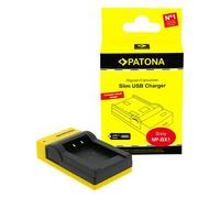 Patona Caricabatterie micro-USB sottile per Sony NP-FM50