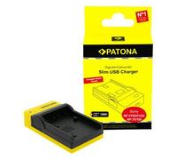 Patona Caricabatterie micro-USB sottile per Sony NP-FP50