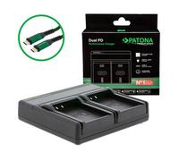 Patona Caricabatterie Premium Dual PD Performance per Olympus BLN-1 incl. ingresso/uscita USB-C