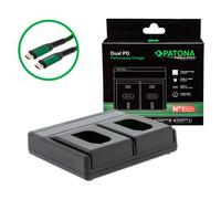 Patona Caricabatterie Premium Dual PD Performance per Panasonic DMW-BLK22