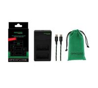 Patona Caricabatterie Premium Twin Performance PD per Olympus BLX-1 OM-1, incluso cavo USB-C