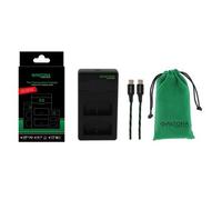 PATONA DMW-BLK22 DMW-BLF19 - PD Performance Caricatore (1500 mA), USB-C Mini Dual LCD, capace PD/QC (161942) DC S5 S5D S5K S5-X S5II S5-IIX GH5 GH5-II GH5S DC-GH6 DC-GH7 G9