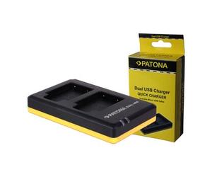 Patona Caricabatterie rapido doppio per Olympus Li40B