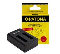 Patona Caricabatterie USB doppio per Kodak WPZ 2 LB-015 con cavo micro-USB