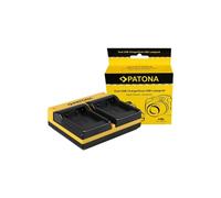 Patona Caricatore doppio per Panasonic Lumix DMW-BLG10 incl. cavo Micro-USB.